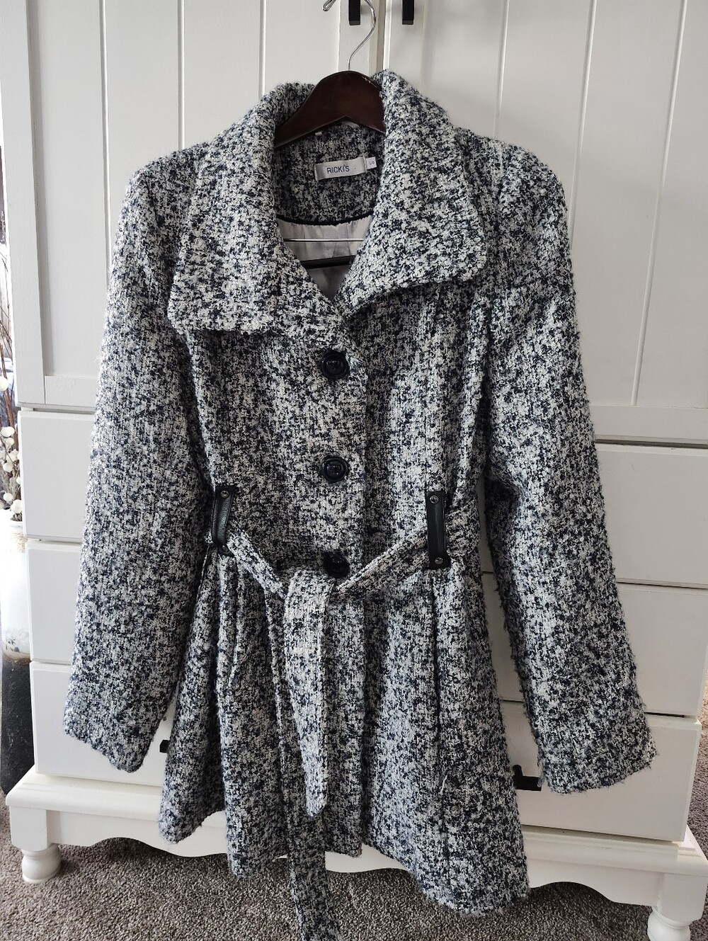 Fall/winter Wool, Polyester Coat Size L
